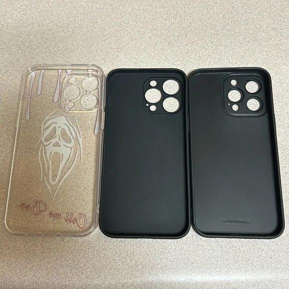 Ghost face IPhone 14 Pro Max phone cases set of 3 - Picture 5 of 5